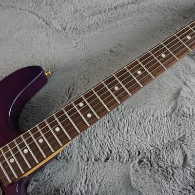 Tokai Floyd Rose - Purple Fade Sharkfin Guitar HSS L. White Pickups image 9