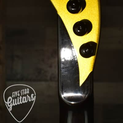 Pre-Owned Big H Design Splatocaster - Metallic Yellow with Hard Shell Case image 18
