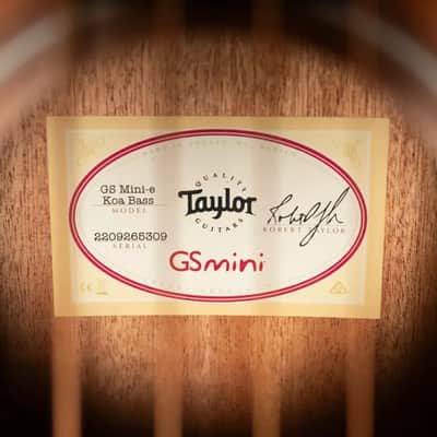 Taylor GS Mini-e Koa Acoustic/Electric Bass with Gig Bag image 14