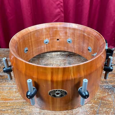 Bison Volcano 7x14-15 Multi-Diameter Snare Drum Black Walnut Stave Shell image 3