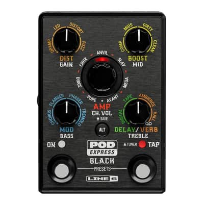Line 6 POD Express Black - Portable Guitar Amplifier Modeler, Cabinet Emulator, and Effects Processor image 1