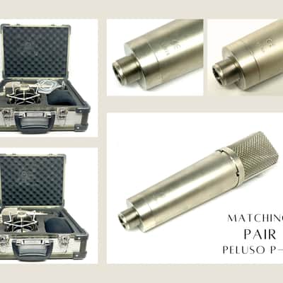 Matching Pair of Peluso P-87 Large Diaphragm Condenser Microphones w/ Shock Mounts & Case image 1