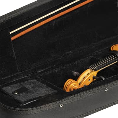 Stagg VN-4/4 ELEC EF Solid Spruce Top 4/4 Size Electric-Acoustic Violin w/Soft Case, Bow & Rosin image 7