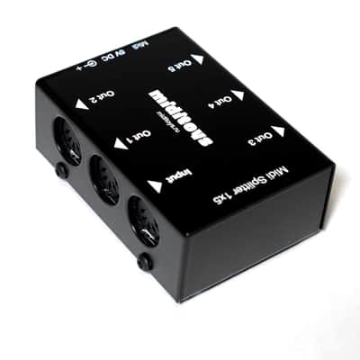 MIDITOYS Midi Splitter 1x5 Black image 1