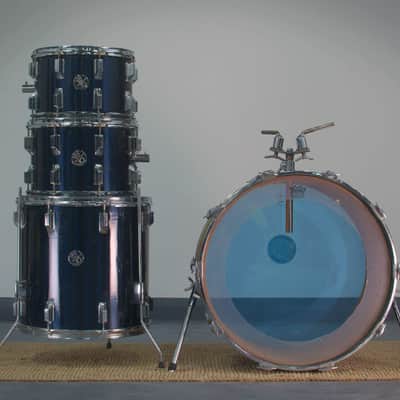 Hoshino (Pre Tama, MIJ) '5075' Super Deluxe Model Drum Kit in Fine Black image 2