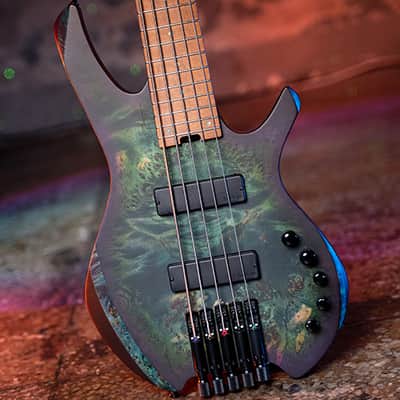 Cort Space 5 SDG | Artisan Series 5-String Bass Guitar, Star Dust Green. New with Full Warranty! image 16
