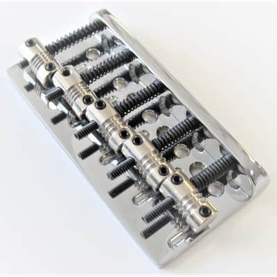 Fender American Standard 5-String Bass Bridge Assembly ('08-'16), Chrome 0075128000 image 1
