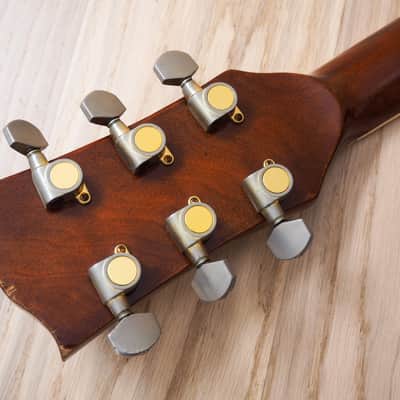 1970s Matao MW-405 Jumbo Vintage Acoustic Guitar Spruce Rosewood Hoshino Japan w/ Case image 5