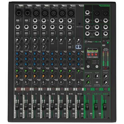 Mackie ProFX12v3+ 12-Channel Analog Enhanced FX USB Recording Mixer w Bluetooth - Open Box Mint image 1
