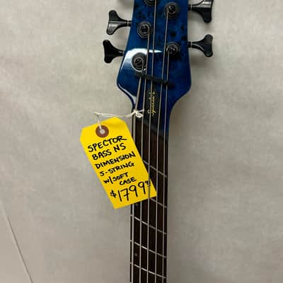 Spector NS DIMENSION 5 STRING 2022 - BLACK AND BLUE image 4