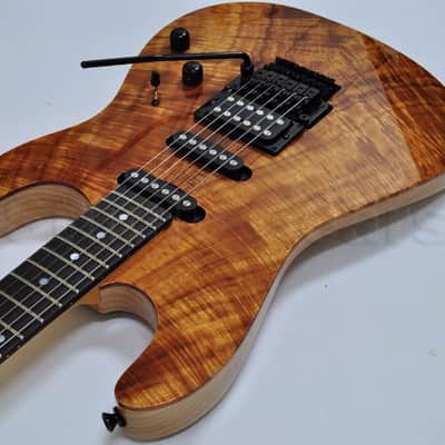 Schecter CET Koa Natural Gloss USA Custom Shop Electric Guitar image 7