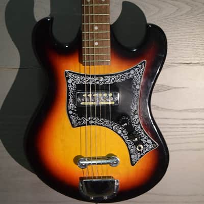 Schafer EG901 Teisco Tulip Sunburst  Electric Guitar with Gold Foil Pickup MIJ image 1