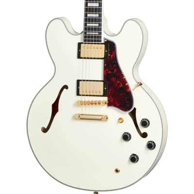 Epiphone 1959 ES-355 Semi Hollow Electric Guitar - Classic White image 1