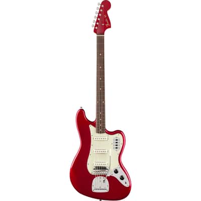 Fender Vintera III Early 60s Bass VI 6-String Bass w/ Gig Bag - Candy Apple Red image 3