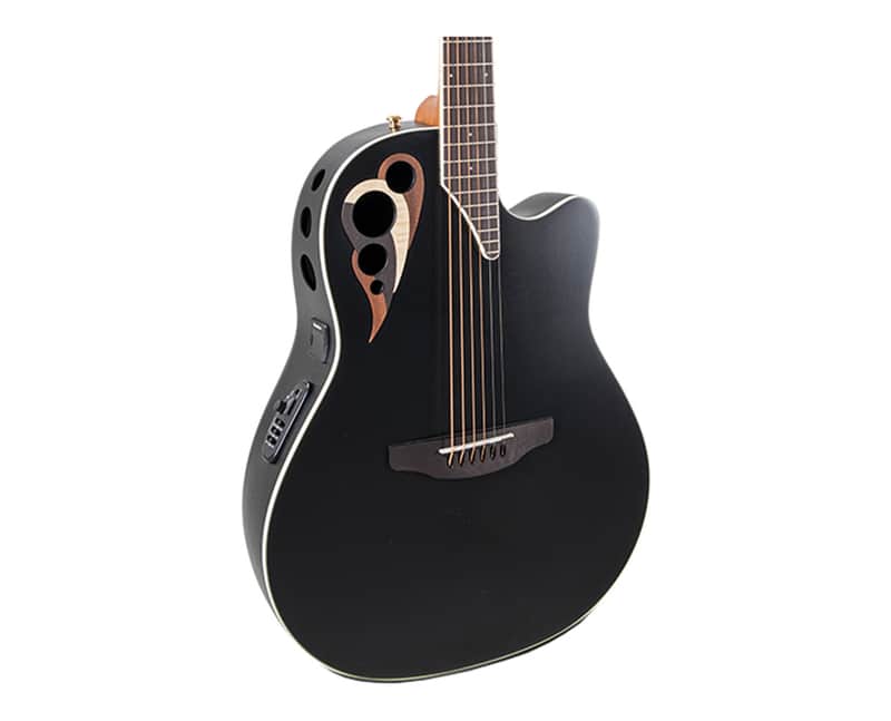 Ovation Celebrity Deluxe CDX40-5-G Cutaway A/E Guitar - Black - Open Box image 1
