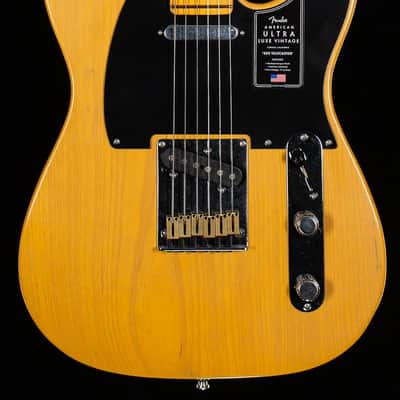 Fender American Ultra Luxe Vintage '50s Telecaster Maple Fingerboard Butterscotch Blonde (735) image 3