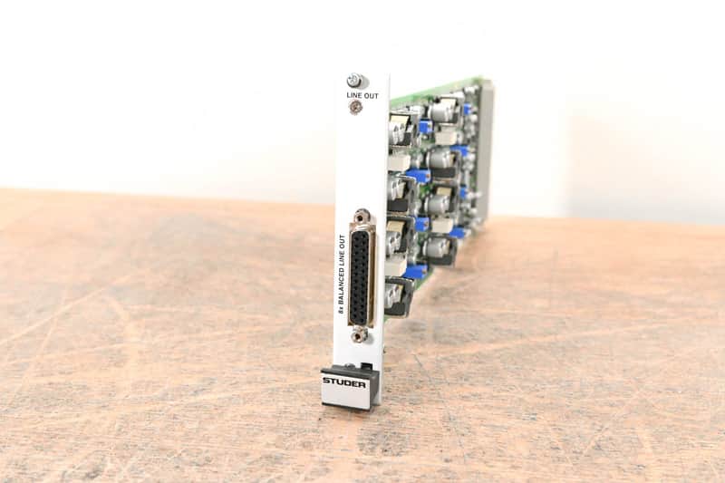 Studer 8-Channel Analog Line Out Card for D21m & D23m Modular I/O System CG01HAR image 1