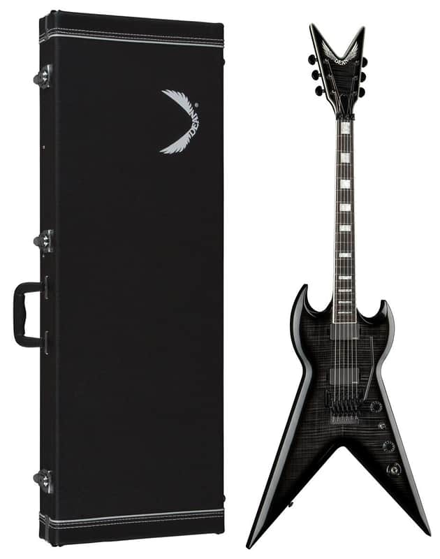 Dean DCR SPLTF TBK Custom Run #12 SplitTail Solid Body Trans Black image 1