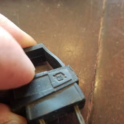 me one (1) 117V Power Cord Electric Cable cut Vintage non-polarized black, grey, brown 1940s-1960s image 5