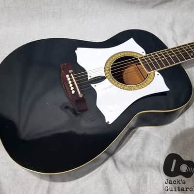 Audition / Kay / Ensenada FG 41 Acoustic Double Pickguard Guitar (1960s, Black) image 2
