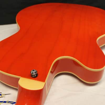 Italia Torino Semi-Hollow Electric Guitar, Trans Orange, Brand New!!! image 11