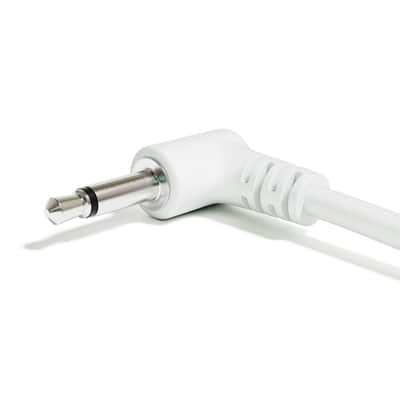 ExcelValley [White | 150 cm - 59.06"] 5-Pack - Right Angle Mono Modular Patch Cables image 3