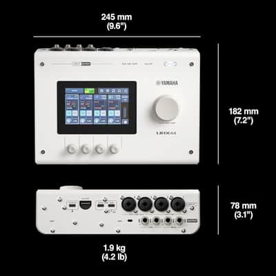 Yamaha URX44 6x4 USB-C Audio Interface (White) image 3