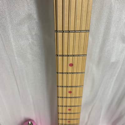Fender Squier Hello Kitty Stratocaster w/matching gig bag, strap, original box Pink 2005 Rare Like image 8