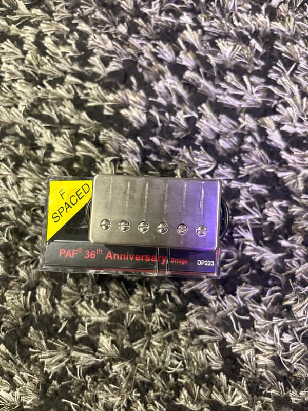 DiMarzio DP223N8 PAF 36th Anniversary Bridge Humbucker - Worn Nickel image 1