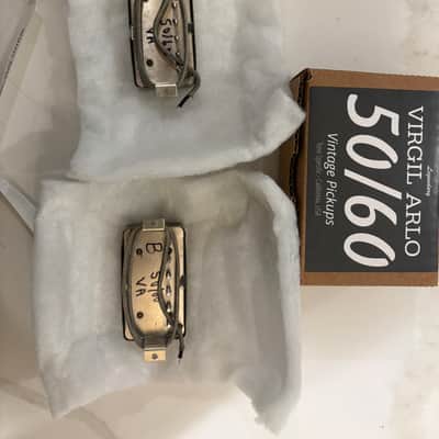 Virgil Arlo 50/60 black label PAF Humbucker Set image 6