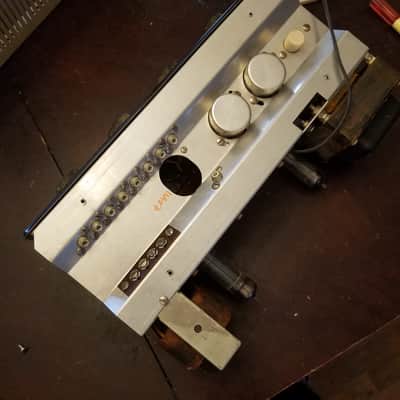 Knight 18-Watt hi-fi amplifier mixer mono tube 83-YX-797 and kit build instructions 1959 - Silver face tan wrinkled paint body image 10