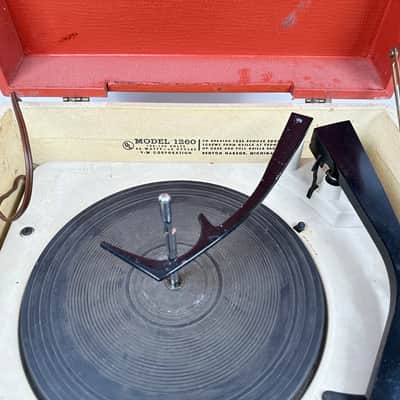 Vintage Voice of Music Record Player Model 1260 tube speaker portable retro image 4