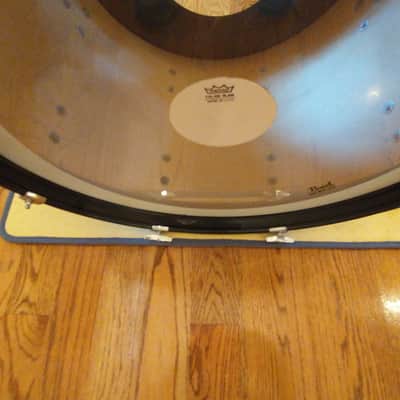 Pearl Export series 22 round x 16 inch bass drum gloss black mint condition! image 8