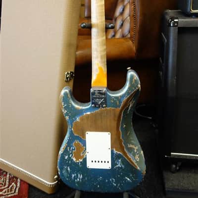 Fender Ltd Red Hot Strat Super Heavy Relic - Aged Lake Placid Blue image 4