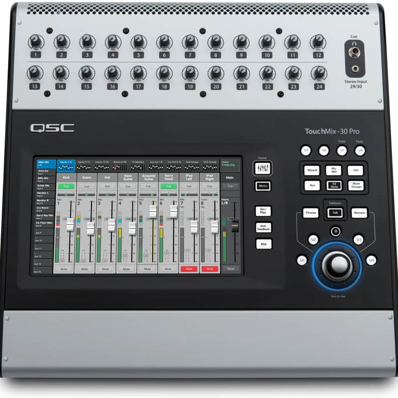 2010s QSC TouchMix-30 Pro Touch Screen Compact Digital Mixer B…