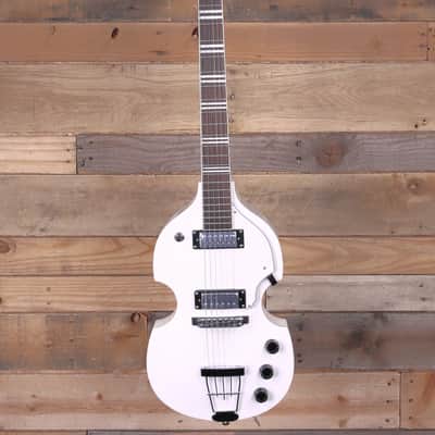Hofner HI-459-PE Pro Ignition Violin Guitar Pearl White image 4