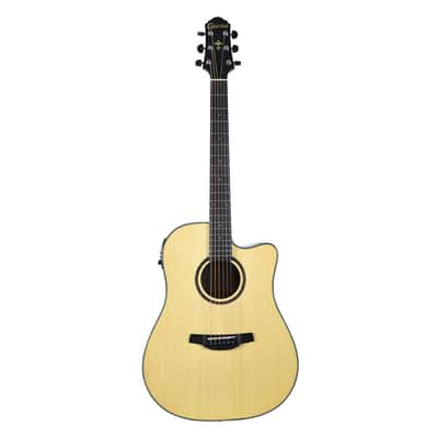 Crafter Silver Series 250 Dreadnought Cutaway Acoustic Electric Guitar - Natural image 1
