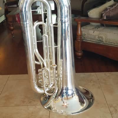 Wessex BBb 5/4 Marching Contra tuba with 4 valves – TB50 × 1 2018 Silver image 5