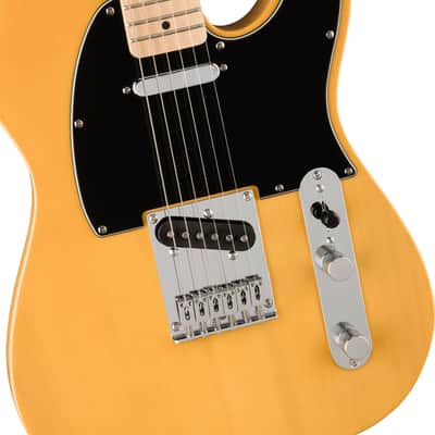 Squier Affinity Series Telecaster Maple FB Black Pickguard Butterscotch Blonde image 3