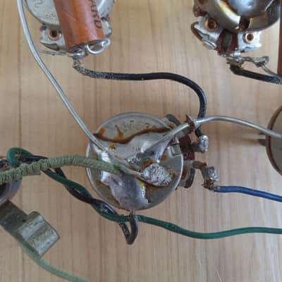 Vintage 1963 Kay Speed Demon Guitar Wiring Harness! CTS Pots, Rotary Switch, Jack, Caps! image 7