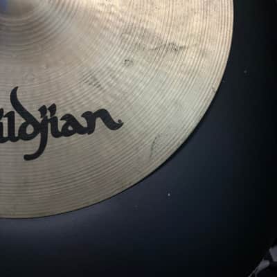 Zildjian 14” A Custom Hi-Hat Top with 14” A New Beat bottom  Mid-2000s - Brilliant - Custom Hybrid Frankenset - 998g/1451g image 4