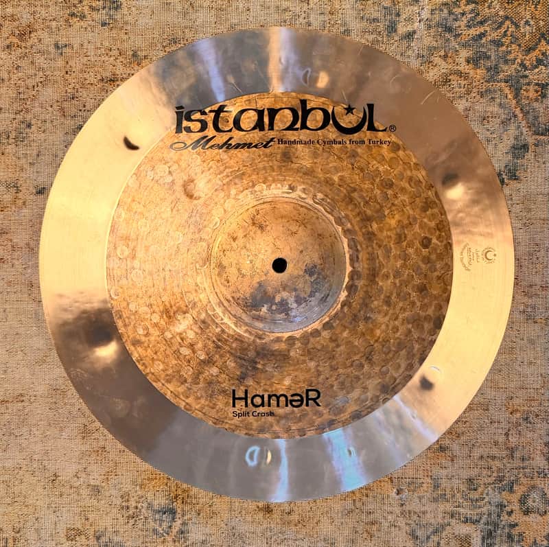 DARK 1/2 LATHE ISTANBUL Mehmet 17” SPLIT CRASH Complex Deep Hammer Hybrid 1118 g MINT! Hamer image 1