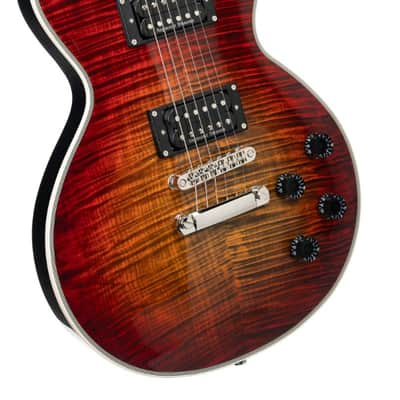 Electric Guitar Cort CR300 LP Deluxe Classic Rock, Flaming Burst image 2