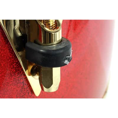 LP Galaxy Fiberglass Fausto Cuevas III Signature Conga, Arena Red with Gold Hardware Regular 11.75 in. image 5