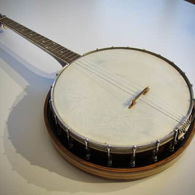 Gibson Tenor Banjo Model TB-1 Four String with Resonator Circa-1925-Dark Sunburst image 1