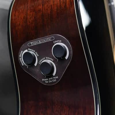 Yamaha TAG1E TransAcoustic Acoustic/Electric Guitar - Translucent Black with Gig Bag image 15