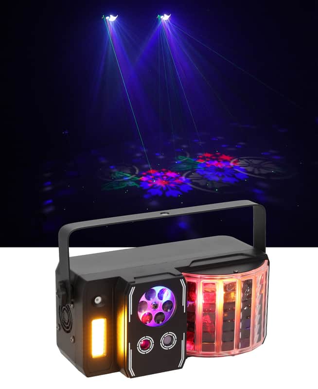 Rockville INSTA PARTY 51 5-in-1 Dance Floor DJ Effect Light Derby/Laser/Strobe image 1