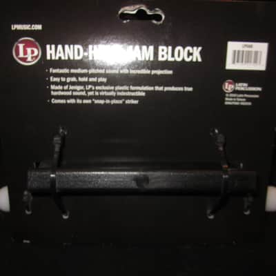 Latin Percussion LP560 Hand-Held Jam Block - Black/White image 2