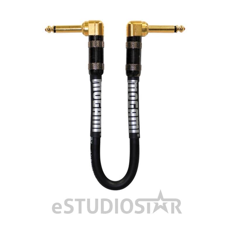 Mogami Platinum Guitar 1.5RR 1/4" TS Right-Angle to Right-Angle Instrument Cable - 18" image 1