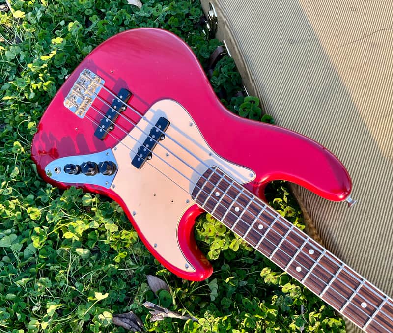 Fender Collector Series Dakota Red Jazz Bass Guitar 1981-1983 image 1